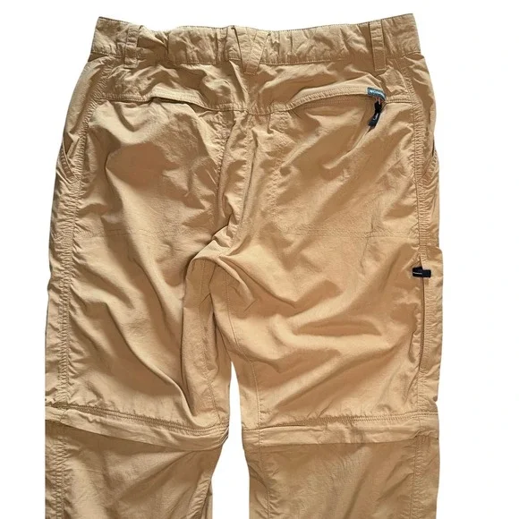 Columbia Womens Convertible Hiking Pants Tan Sz 8 Regular Omni-Shade Active Fit - Picture 8 of 11